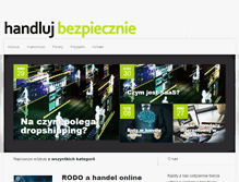 Tablet Screenshot of handlujbezpiecznie.pl